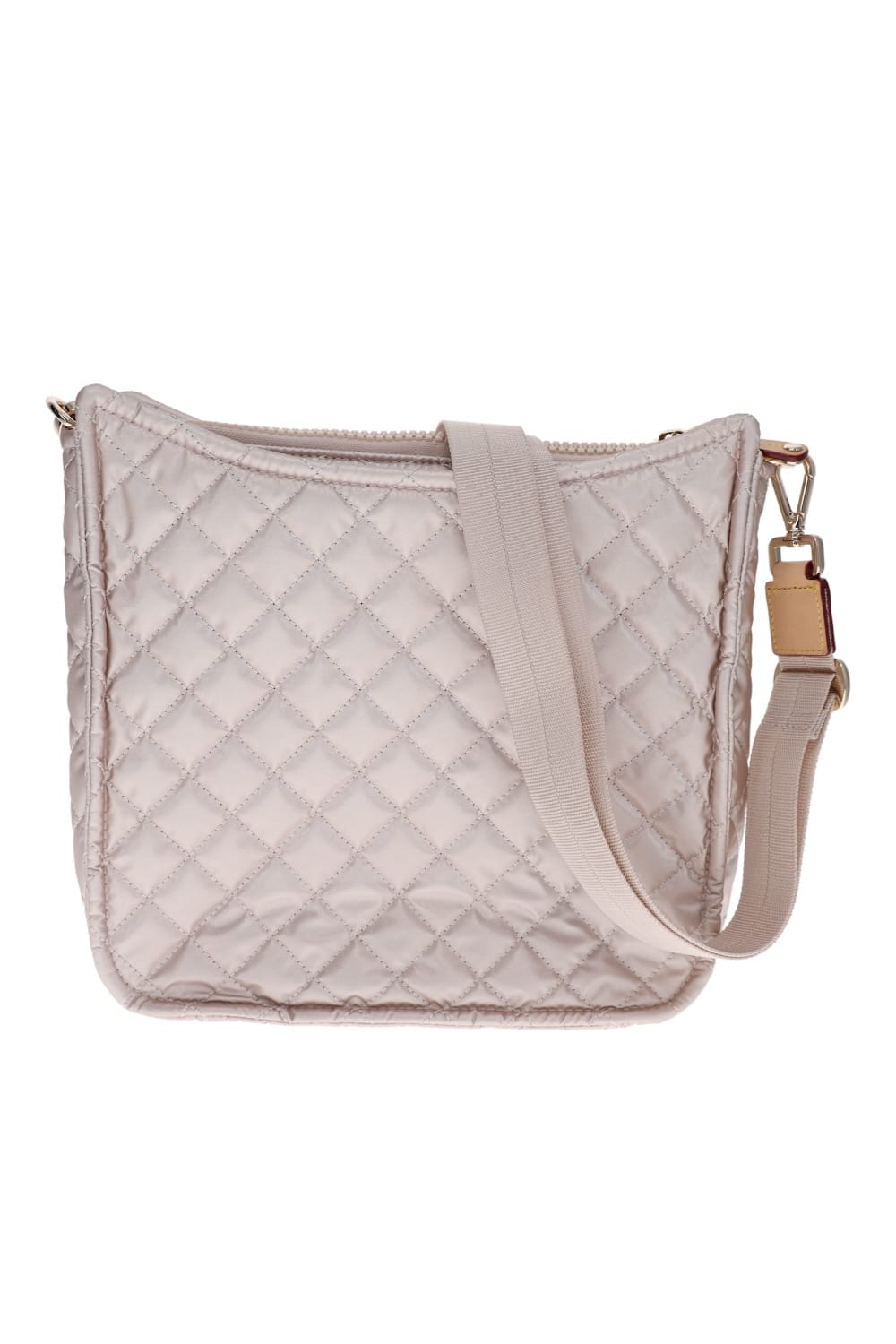 MZ Wallace Metro Box Pale Rose Metallic Crossbody Bag