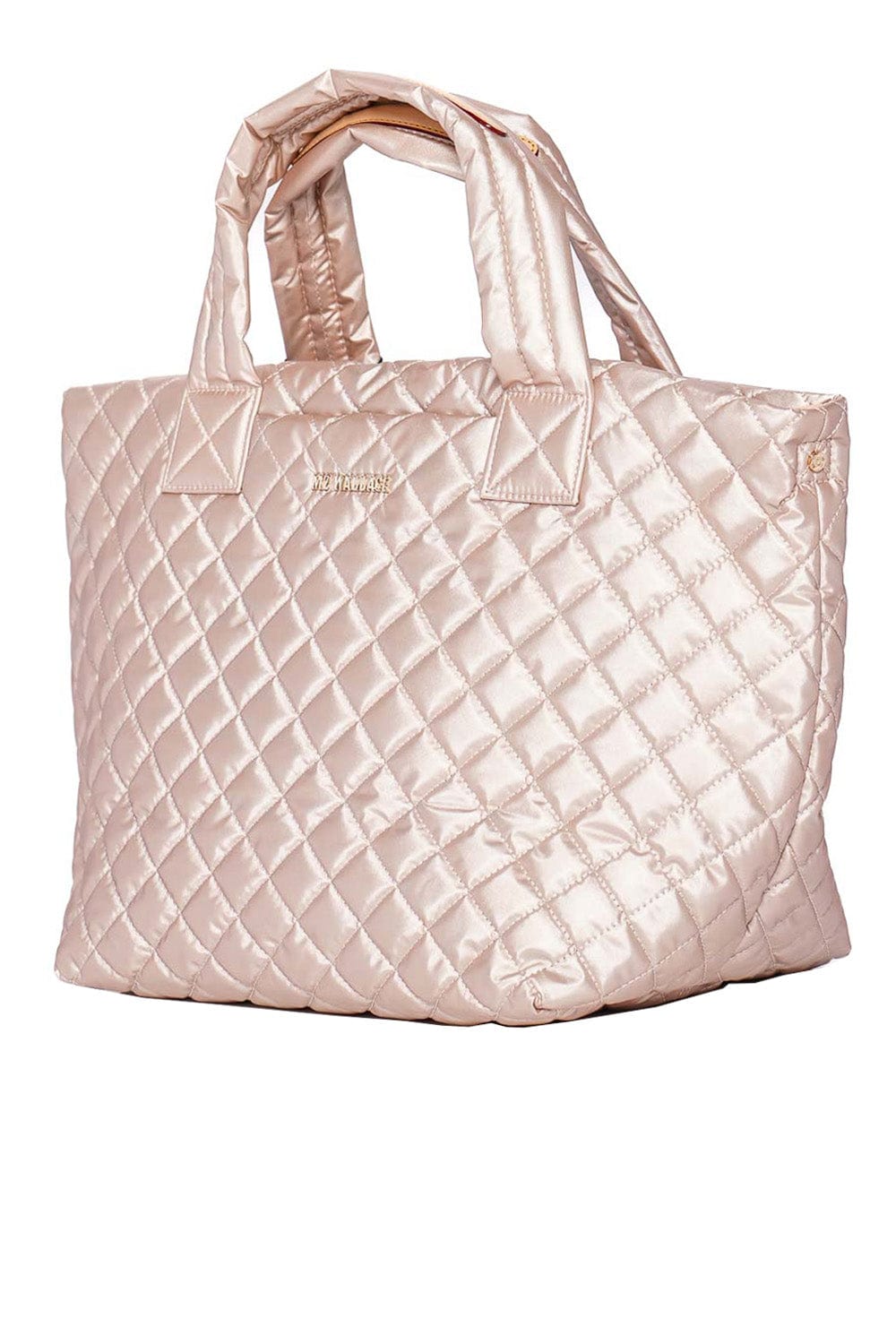 MZ Wallace Small Metro Deluxe Pale Rose Metallic Tote