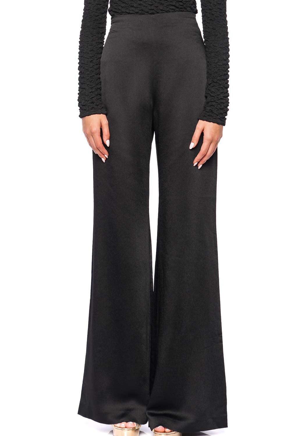 Silvia Tcherassi Palermo Black Wide Leg Pant