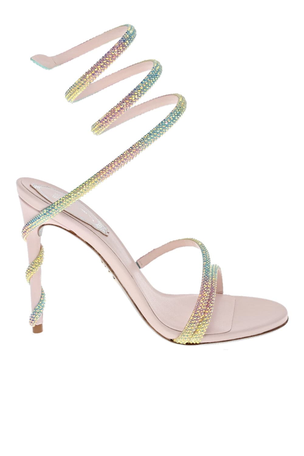 RENE CAOVILLA Margot Burano Rainbow Crystal Sandals