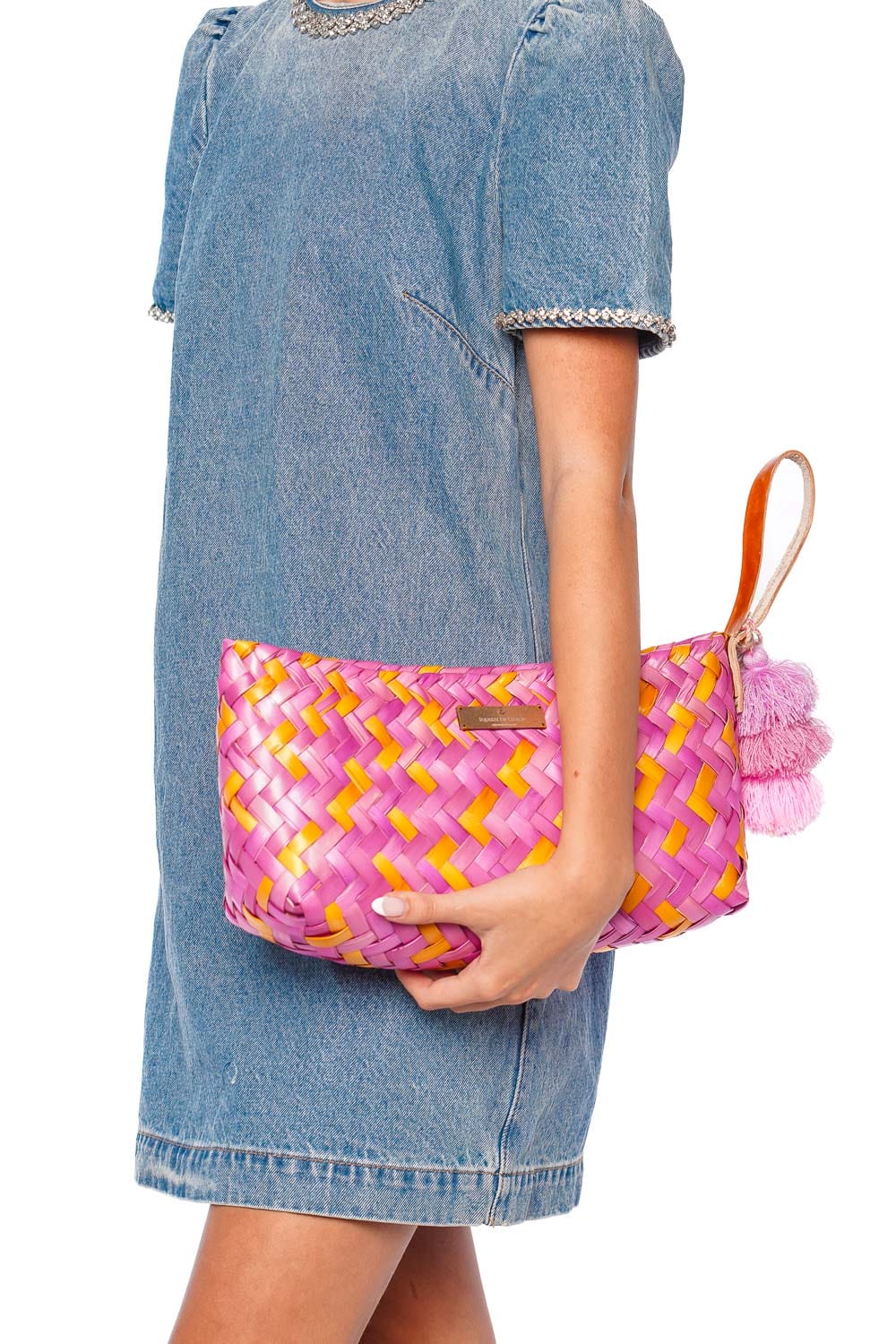 Squeeze De Citron Baguette Rose Citron Clutch