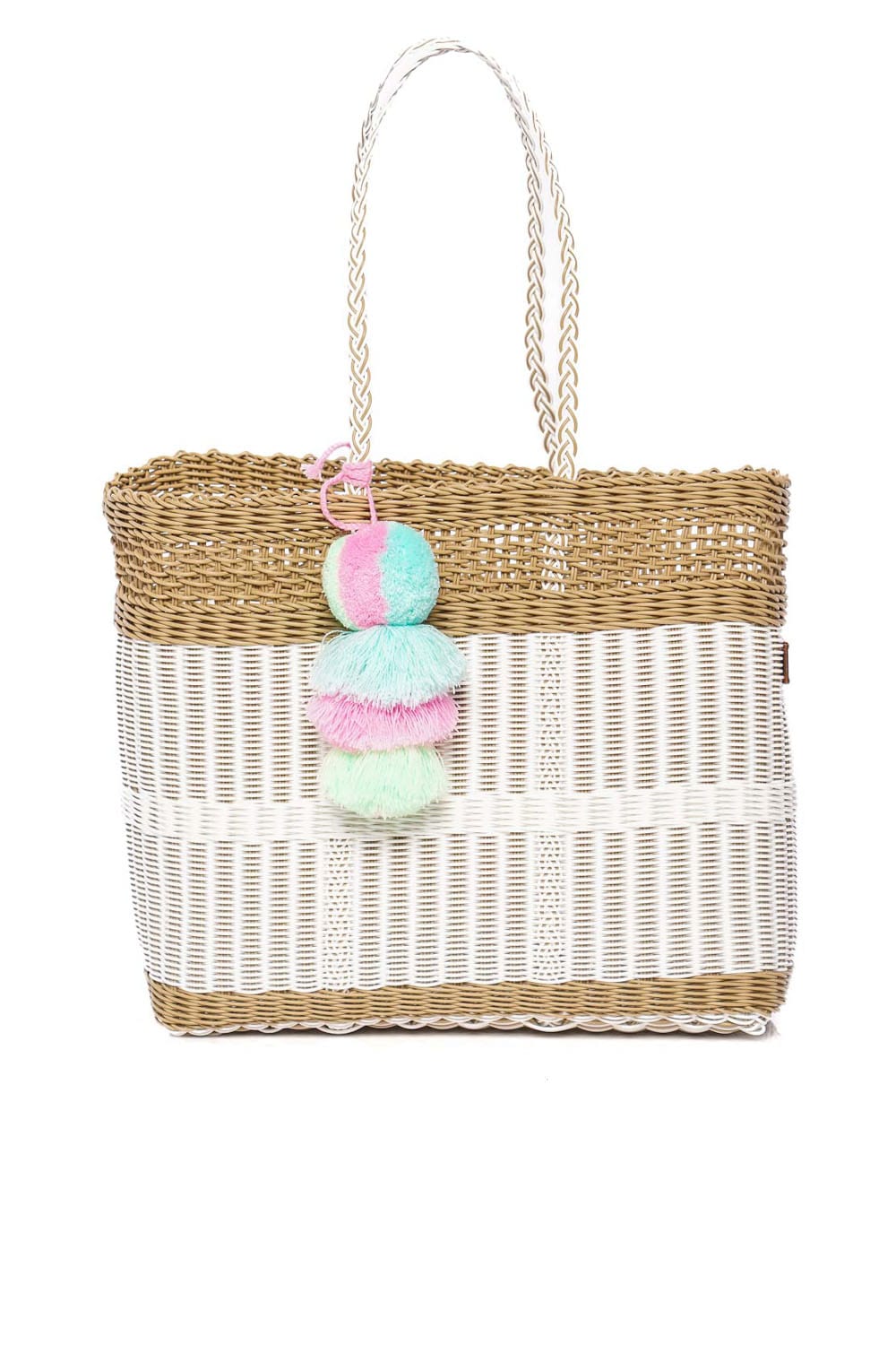 Squeeze De Citron Medium Coastal Net Citron Tote