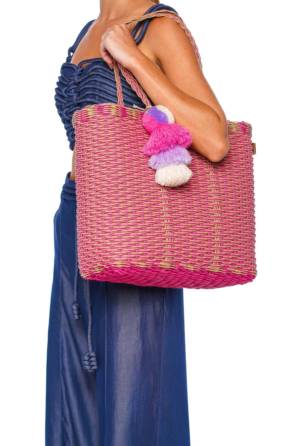 Squeeze De Citron Medium Pink Sand Nest Citron Tote