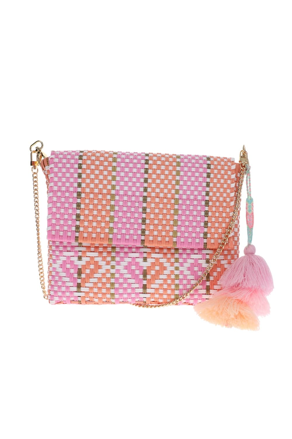 Squeeze De Citron Heart Reflection Melon Rose Citron Clutch