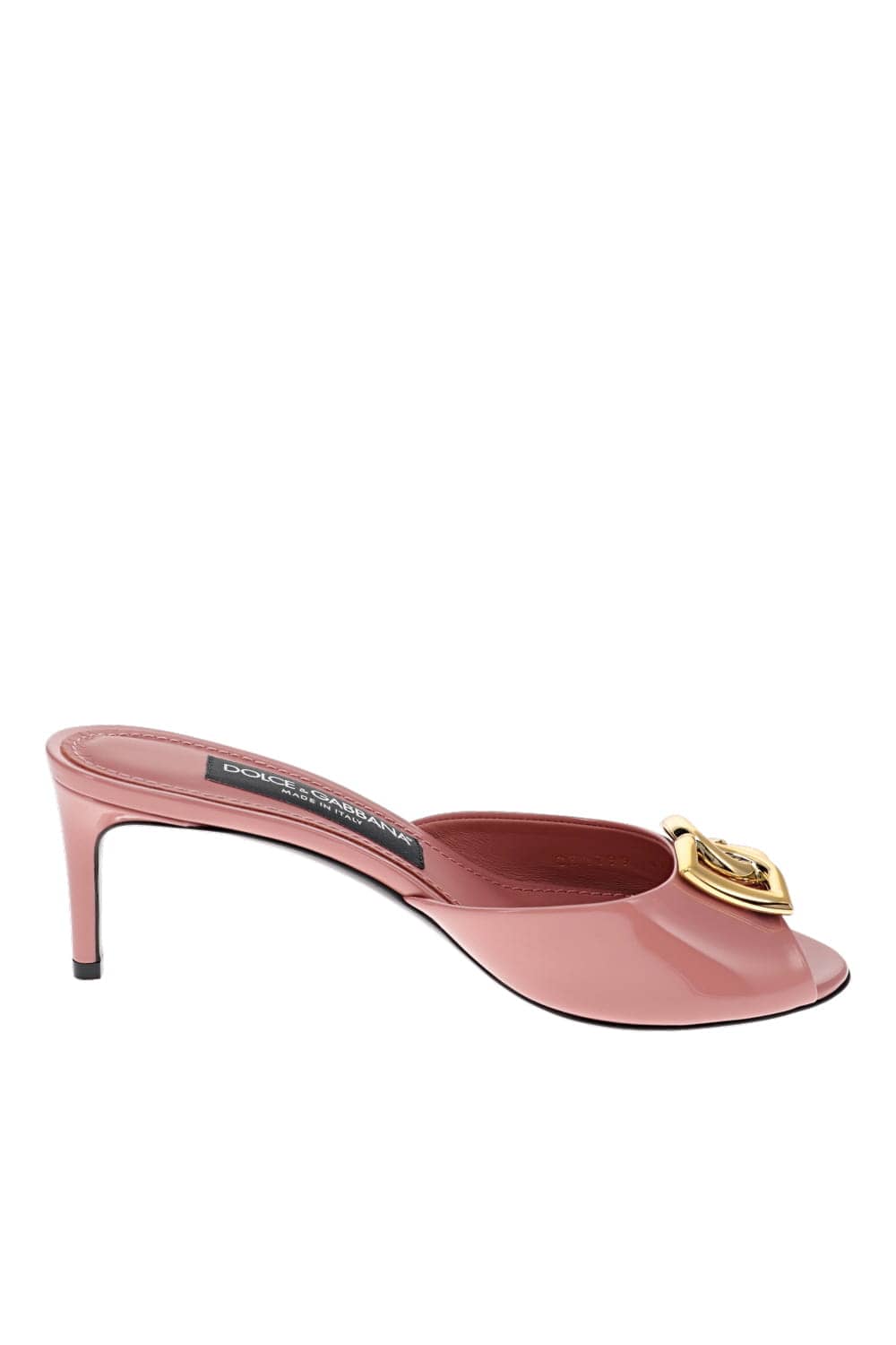 Dolce & Gabbana PINK LEATHER LOGO MULE CR1799 A1471 80405 PINK