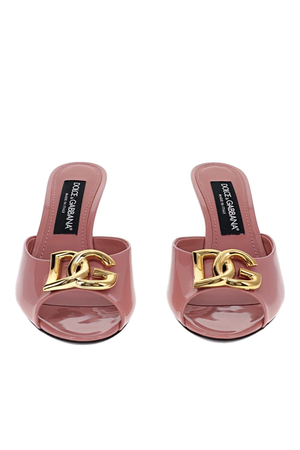 Dolce & Gabbana PINK LEATHER LOGO MULE CR1799 A1471 80405 PINK