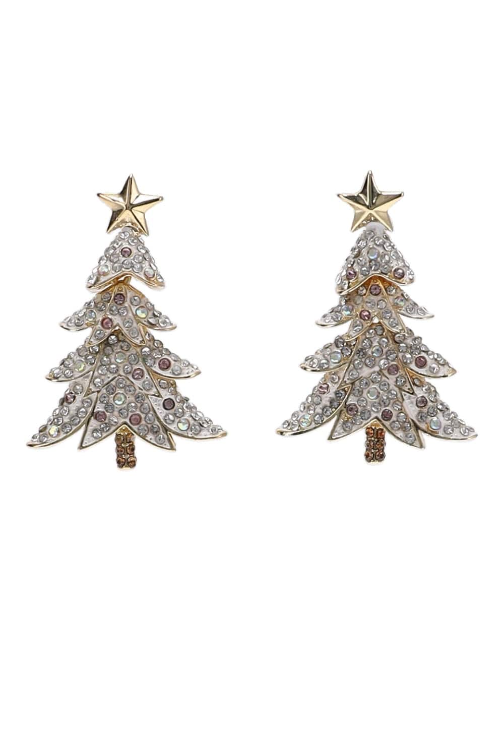 BaubleBar Pine-ing For You White Gold Earrings