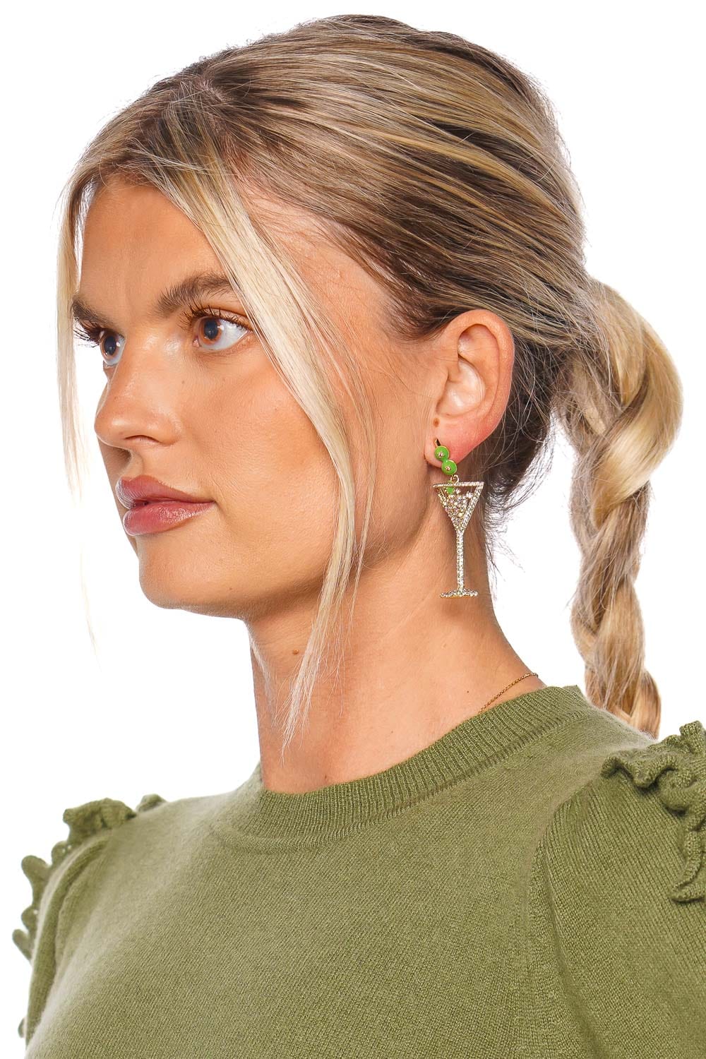 BaubleBar Pimento Memento Dirty Martini Earrings