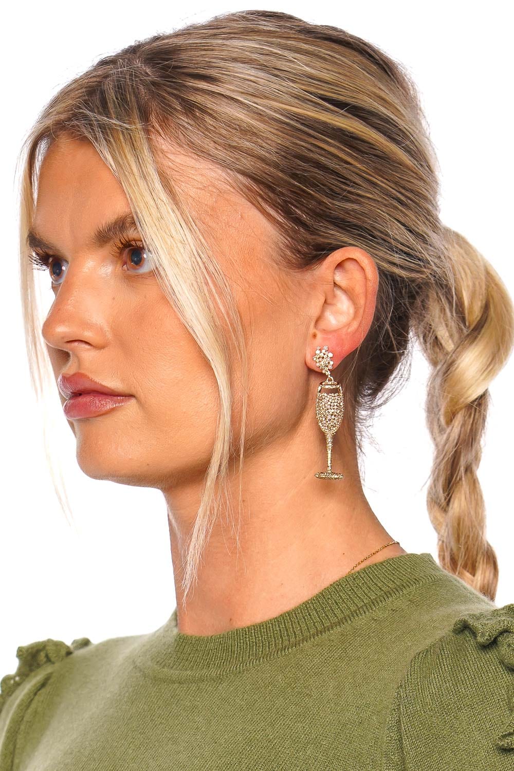 BaubleBar What's Poppin' Champagne Drop Earrings