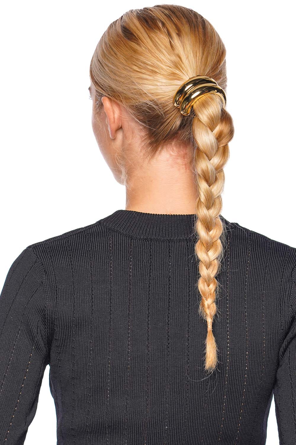 Lelet NY Gold Glossy Double Arch Ponytail Cuff