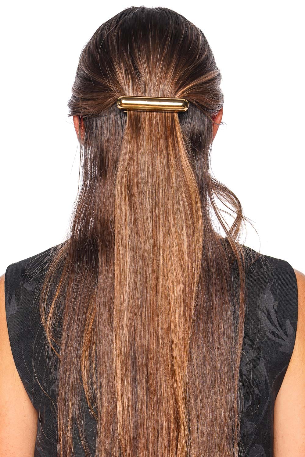 Lelet NY Gold Glossy Bar Barrette