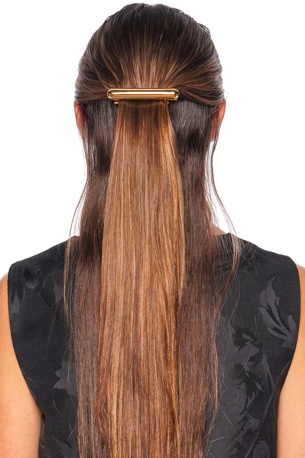 Lelet NY Gold Glossy Mini Bar Barrette