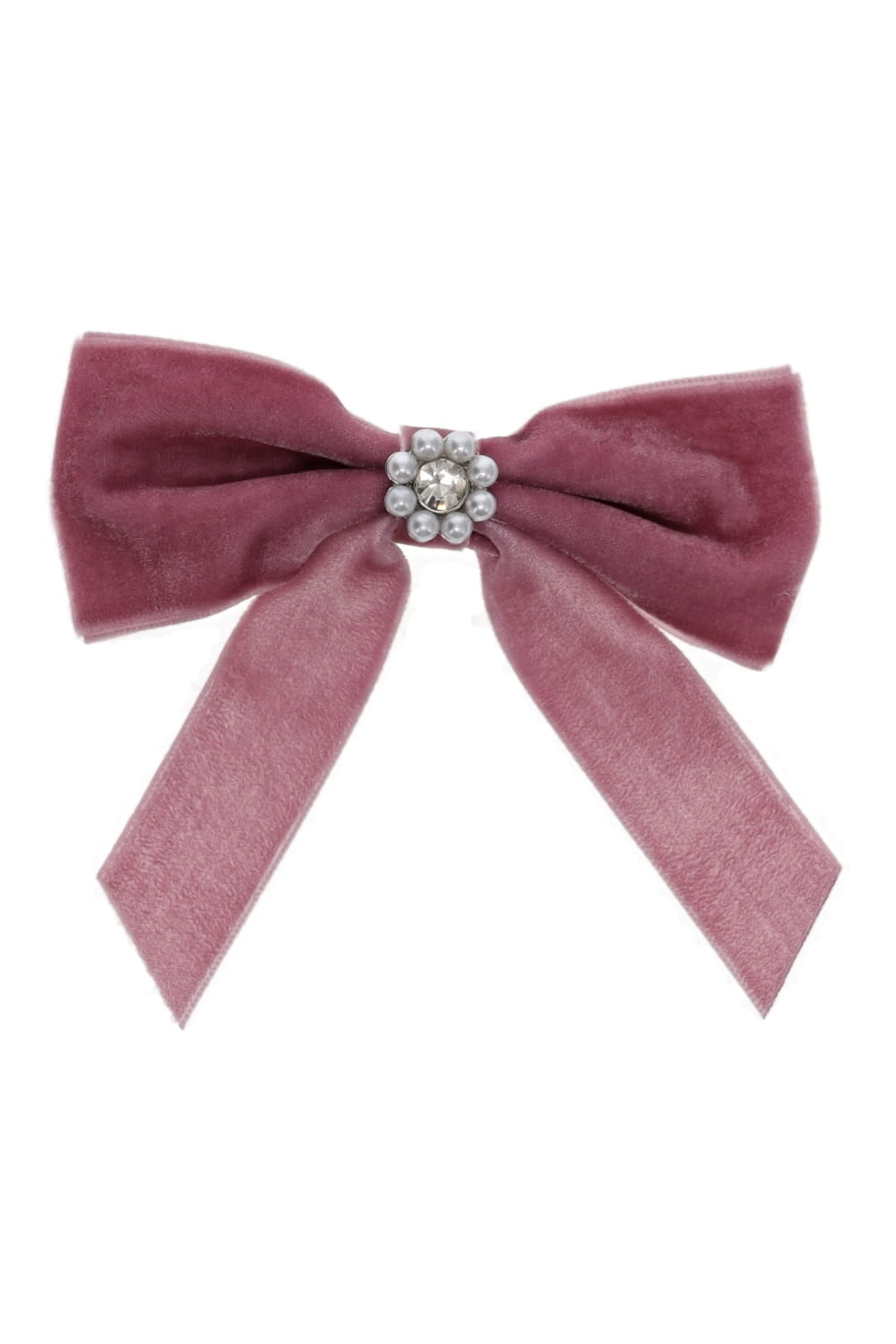 EMI JAY MINI BOW BARETTE MBB MAUVE VELVET