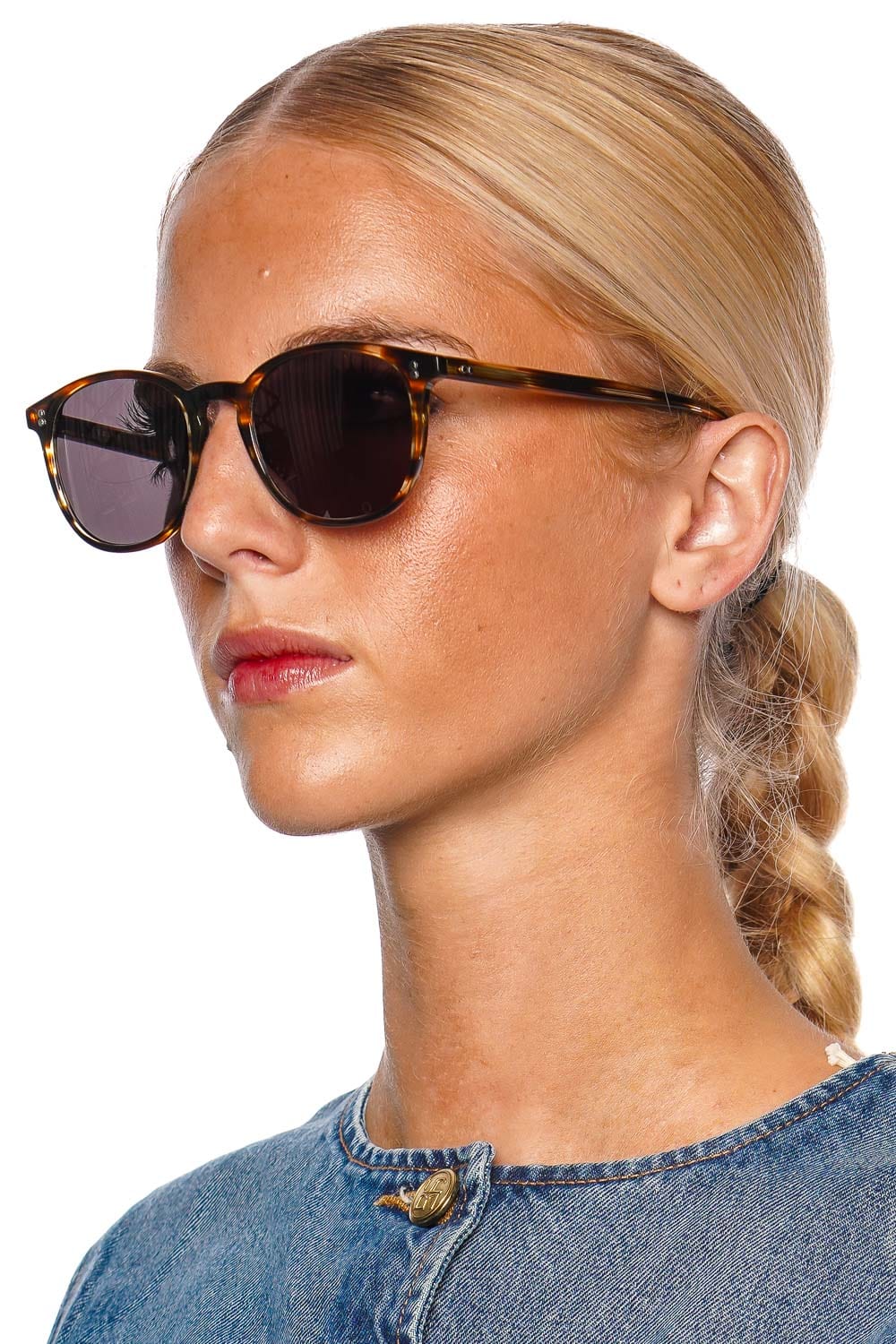 KREWE Alvin Oak Acetate Sunglasses