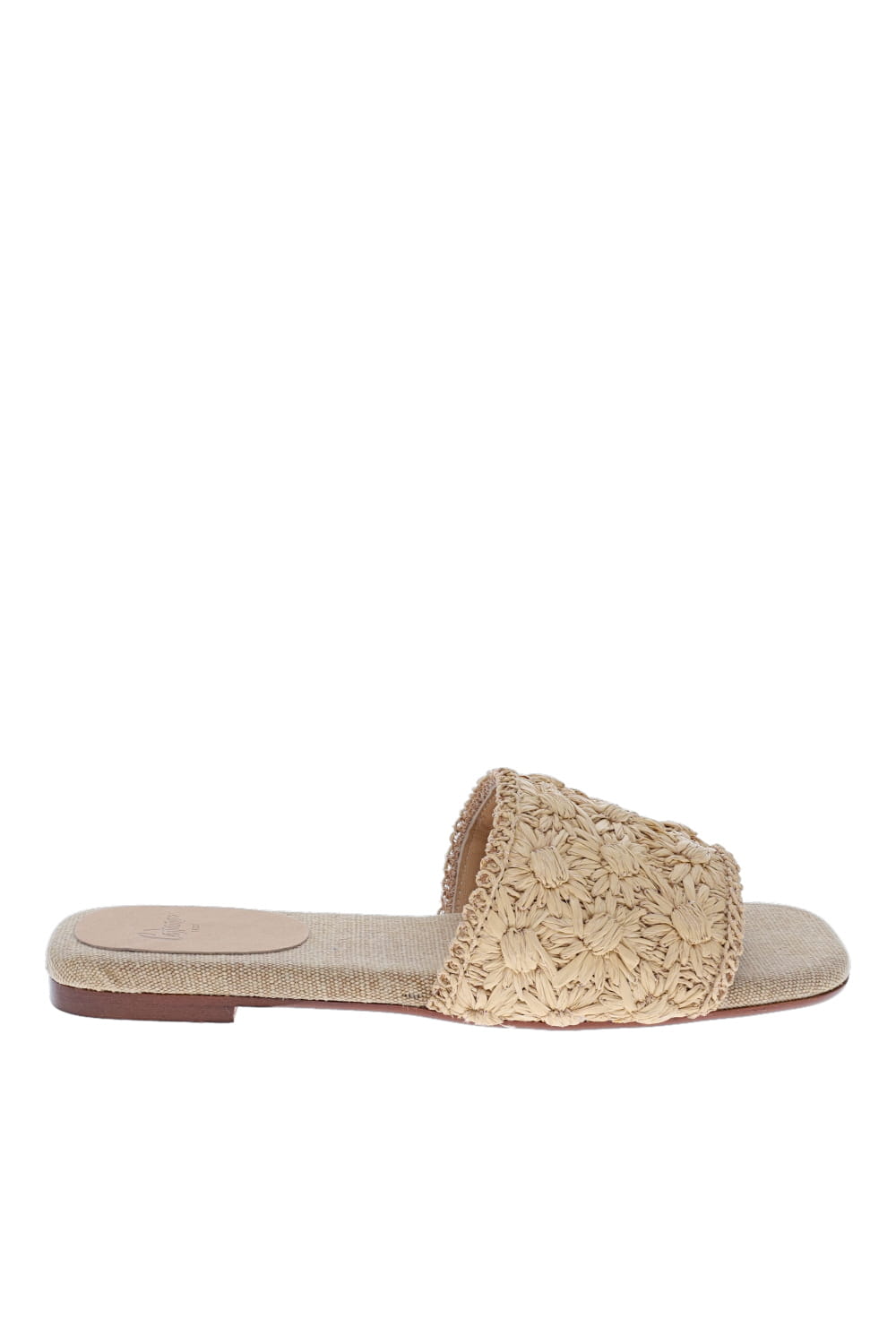 Castaner Pisa Natural Straw Flat Espadrille Sandal