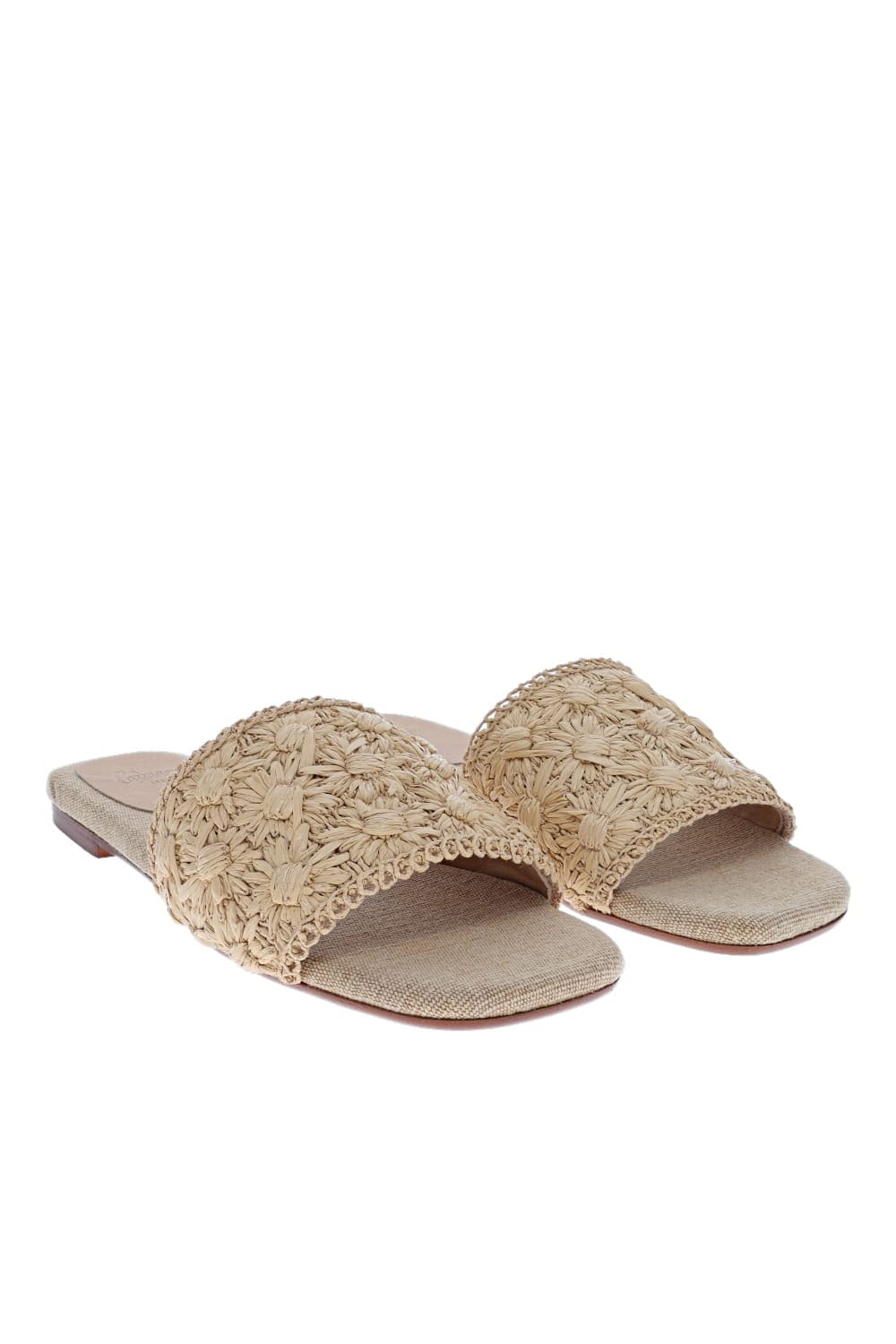 Castaner Pisa Natural Straw Flat Espadrille Sandal