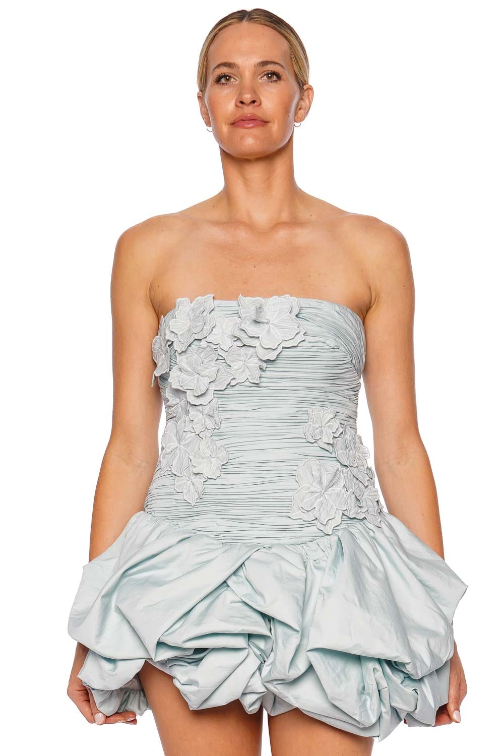 【Aje.】Splendour Mini Dress Aje Women's Splendour Mini Dress, Silver Blue, 0 at Amazon