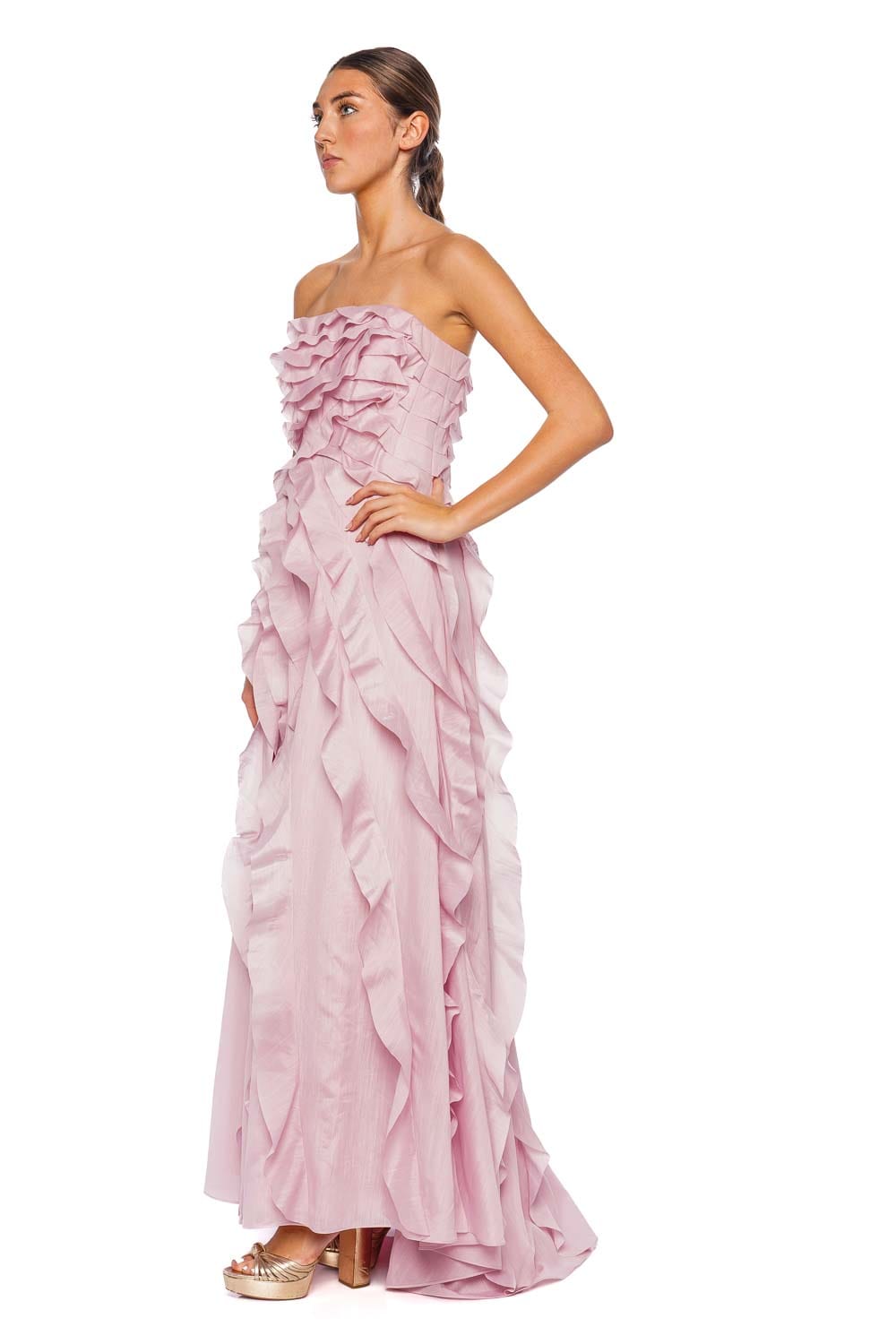 Aje. Allairie Gown 25SU5196 CHALK PINK