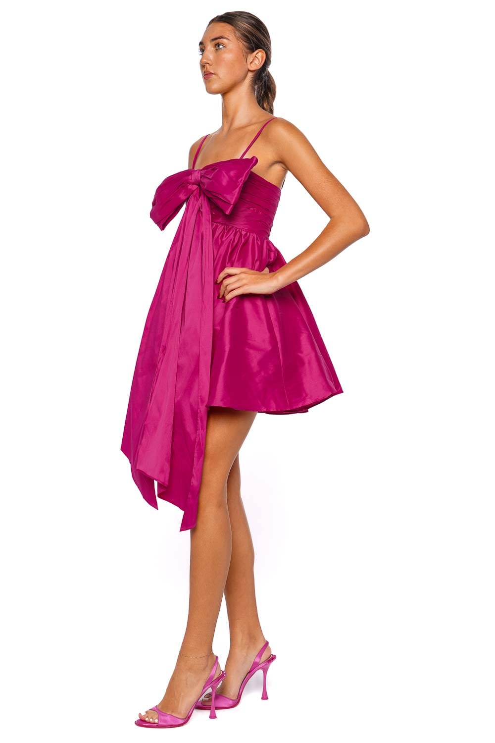 Scarlett Bow Embellished Mini Dress