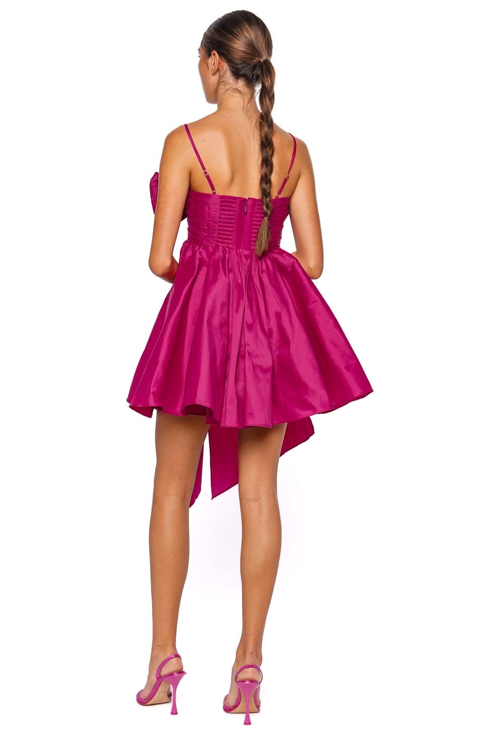 Aje. Scarlett Bow Embellished Mini Dress