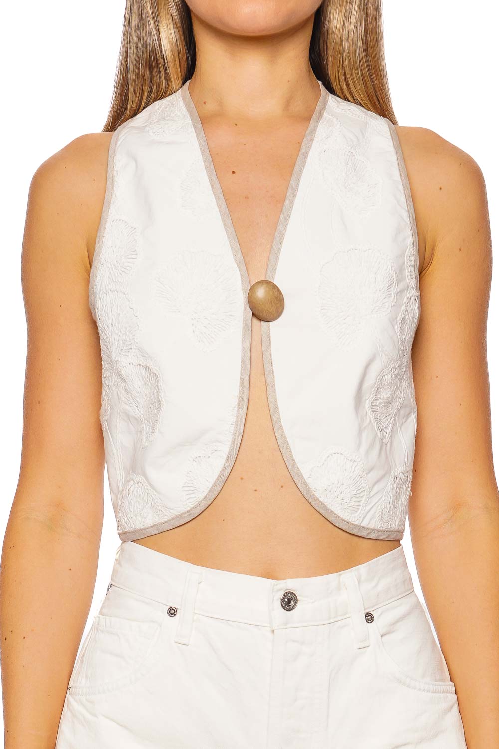 Azulu JACK VEST S25T15 IVORY