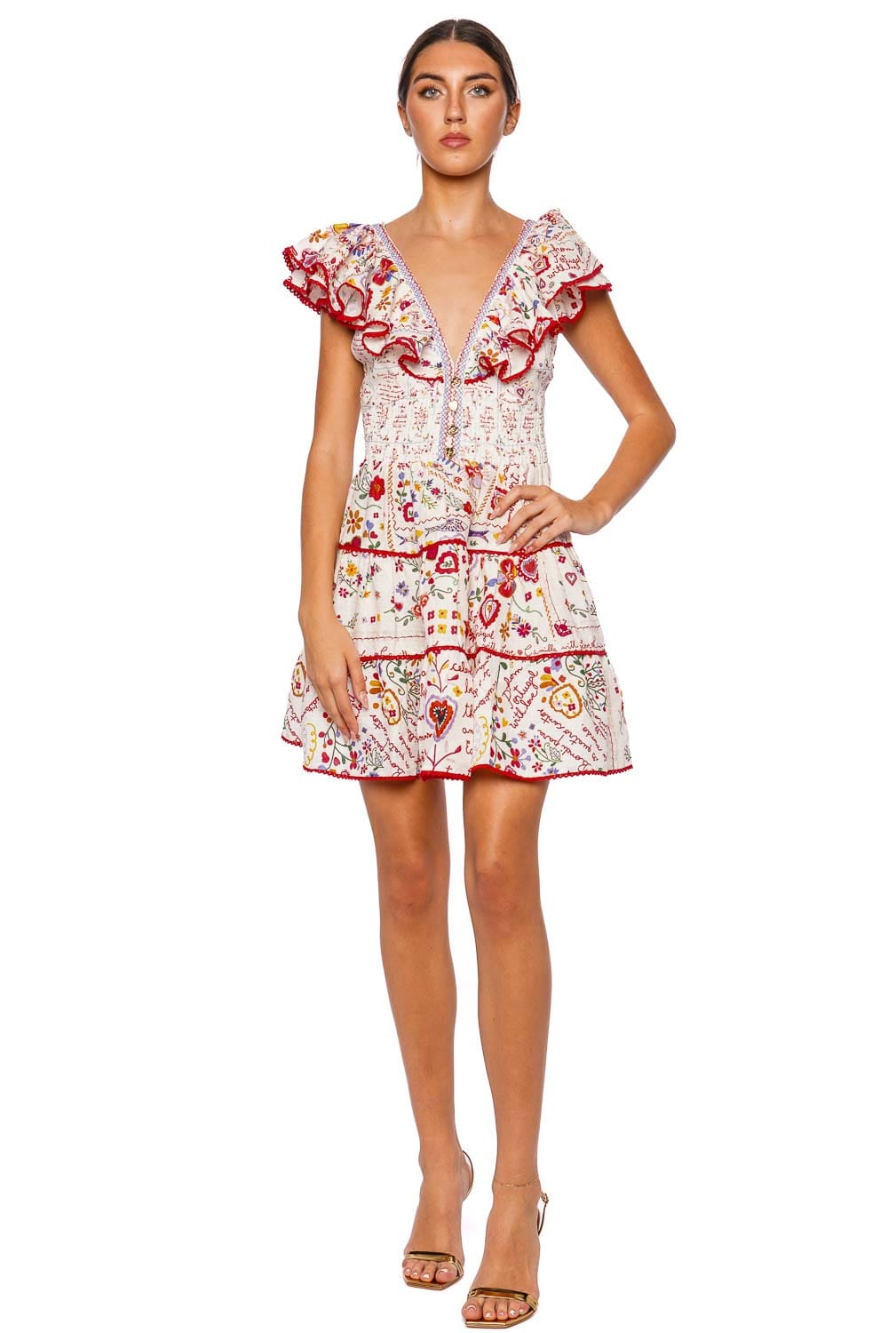 Camilla A Kitsch in Time Frilled Mini Dress