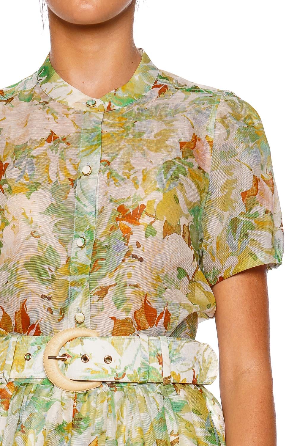 Cara Cara Terra Floral Essential Short Sleeve Shirt