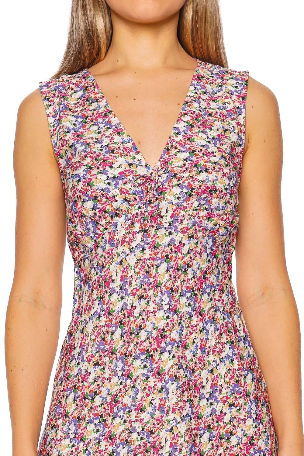 Faithfull The Brand Josephine Valerie Floral V Neck Mini Dress Faithfull The Brand Josephine Valerie Floral V Neck Mini Dress