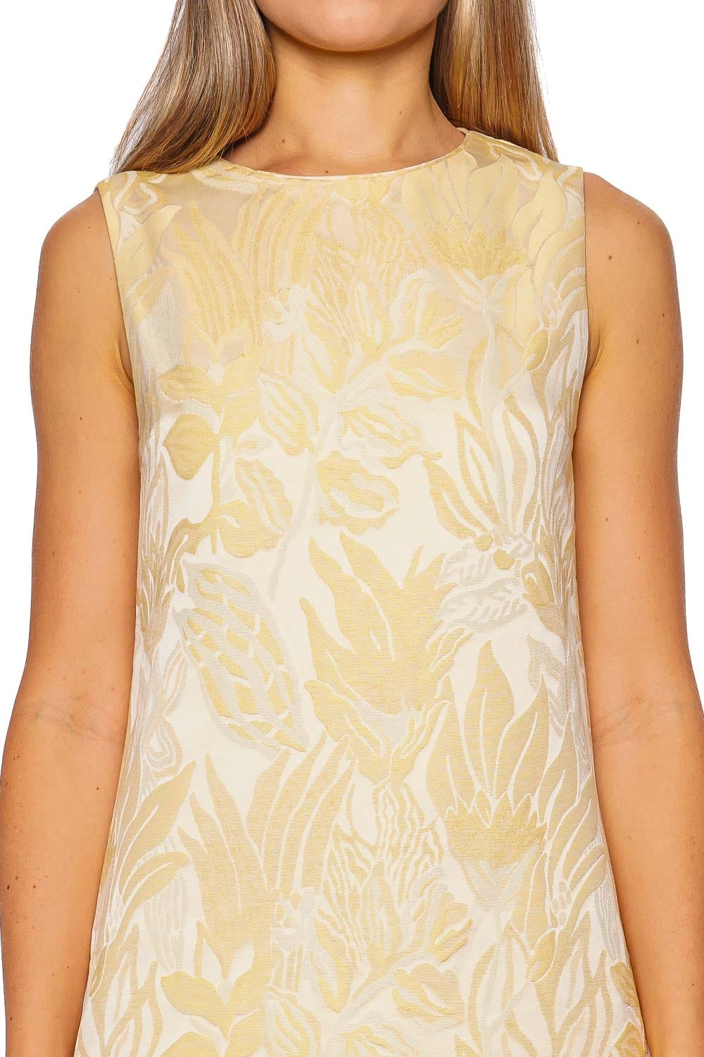 Iris Jacquard Column Midi Dress