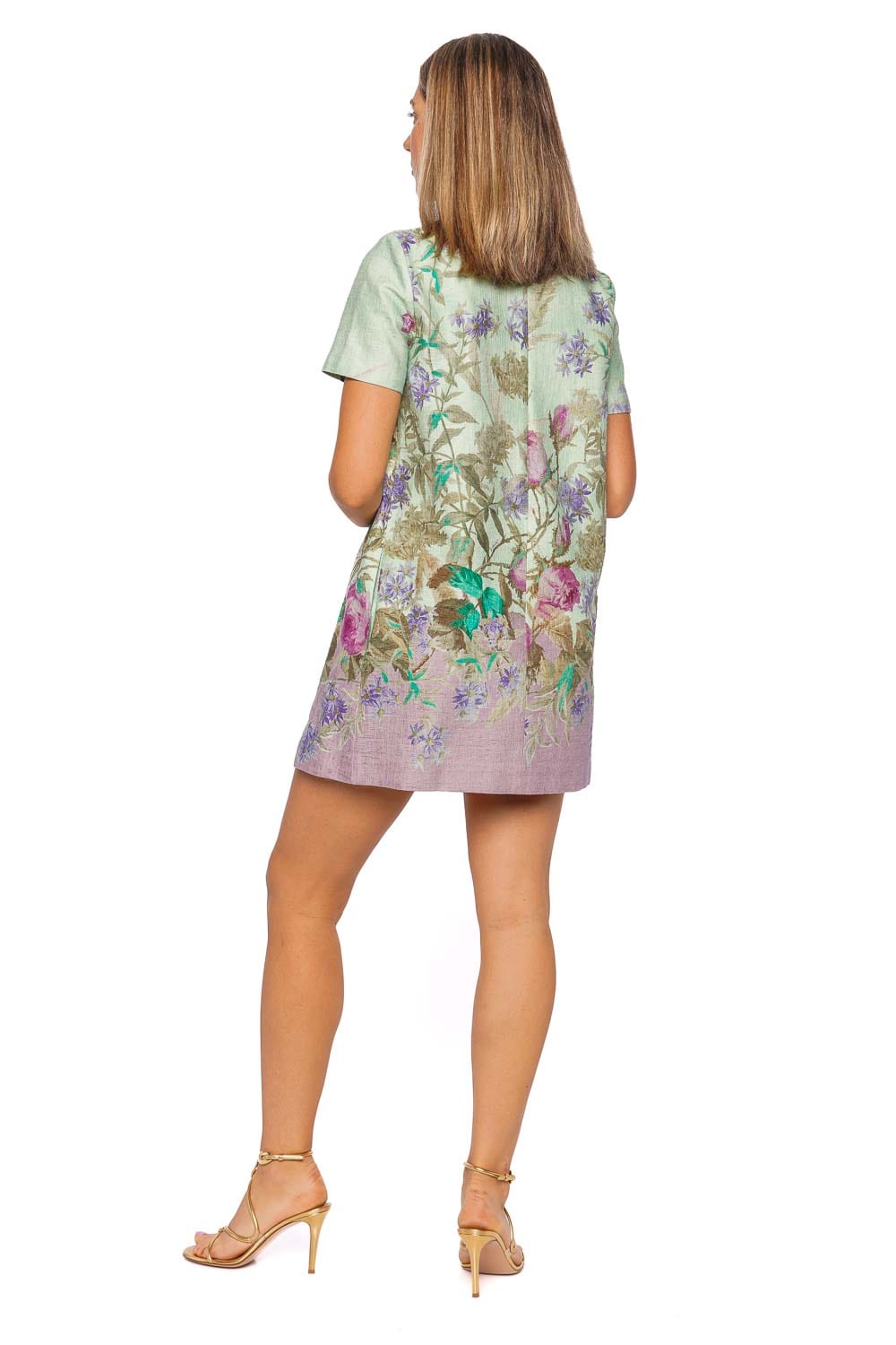 La Double J Heath Placée Floral Swing Mini Dress