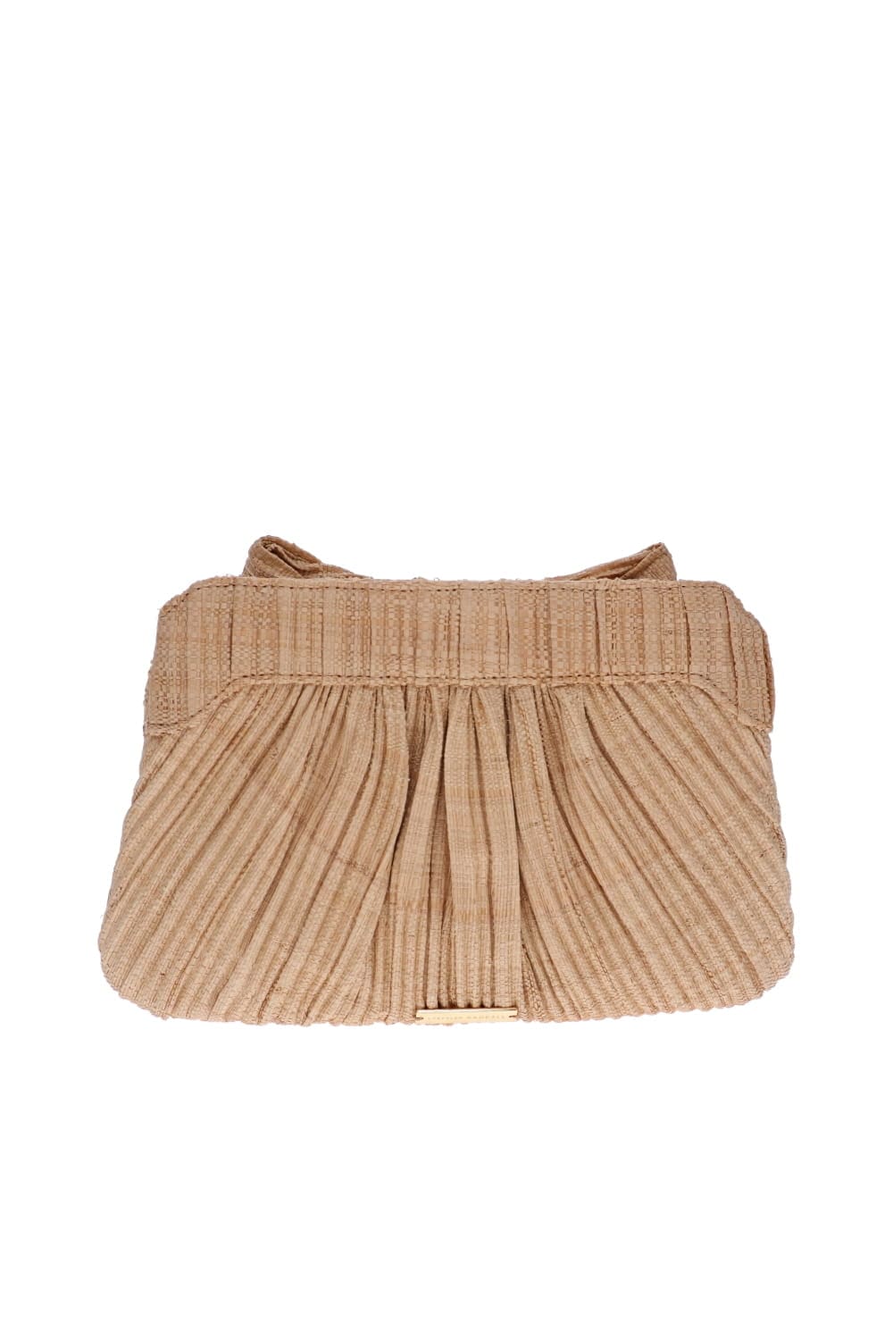 Loeffler Randall Rayne Pleated Straw Bow Clutch