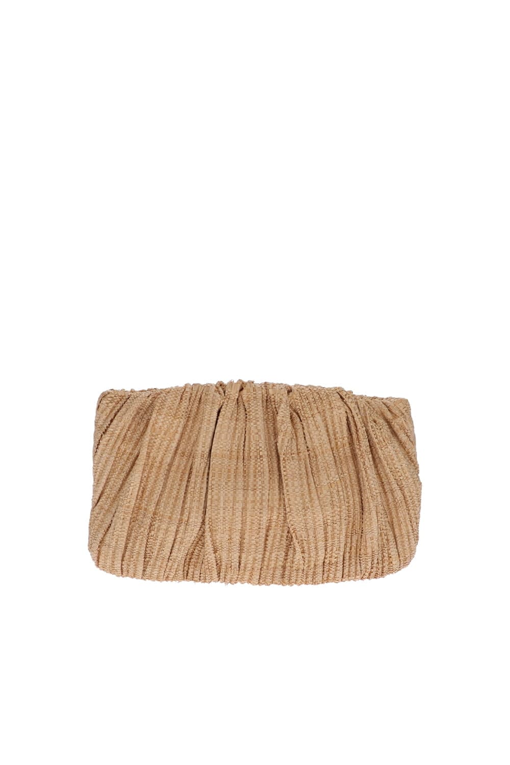 Loeffler Randall Brit Natural Raffia Pleated Pouch