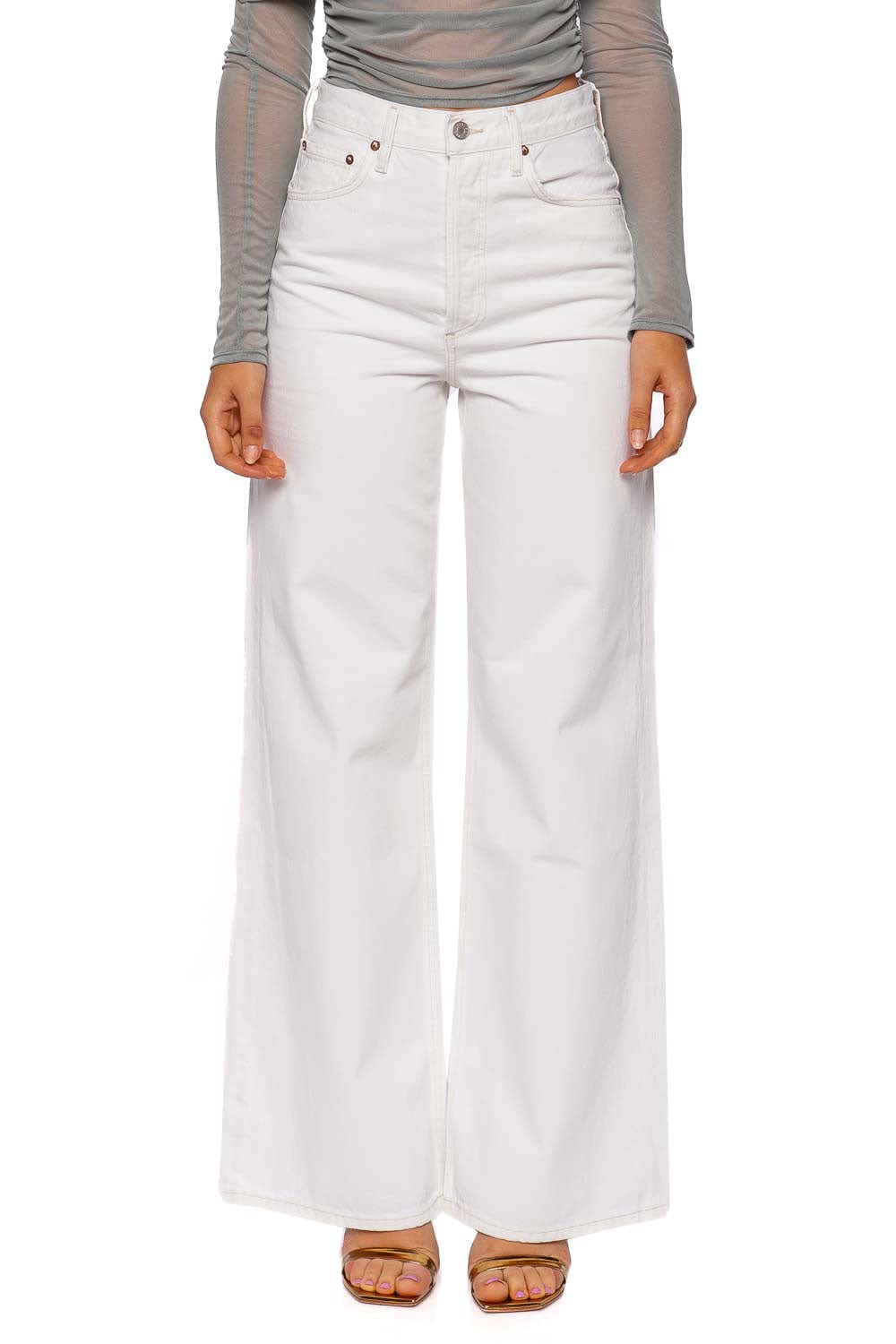 AGOLDE Dame Milkshake Wide Leg Jean