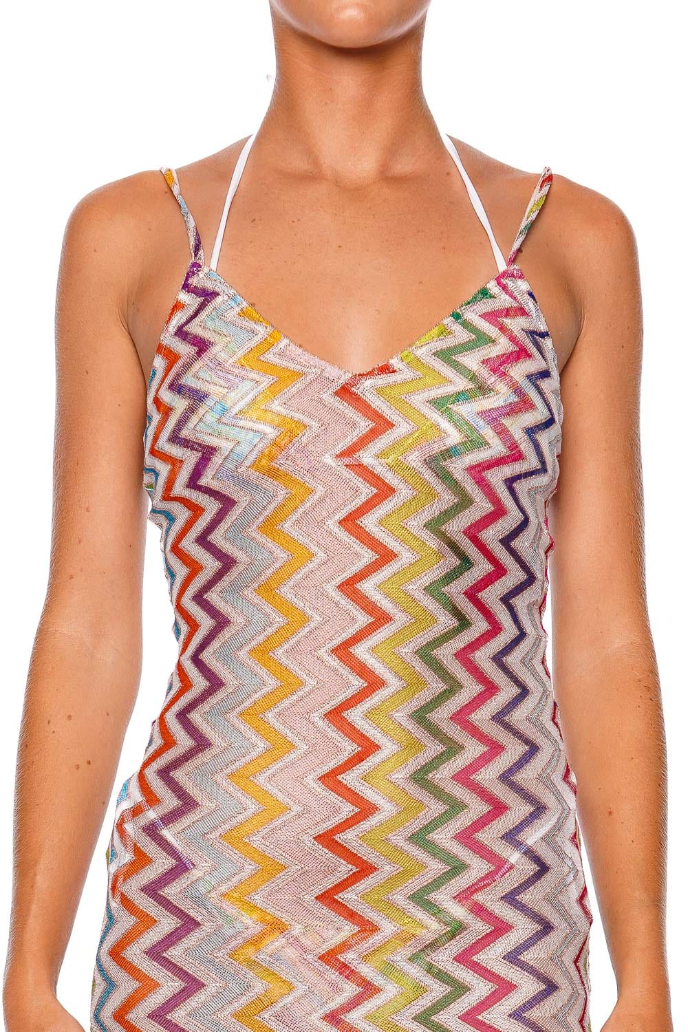MISSONI LONG COVER UP MS25SQ1I MULTICOLOR w/WHITE BASE