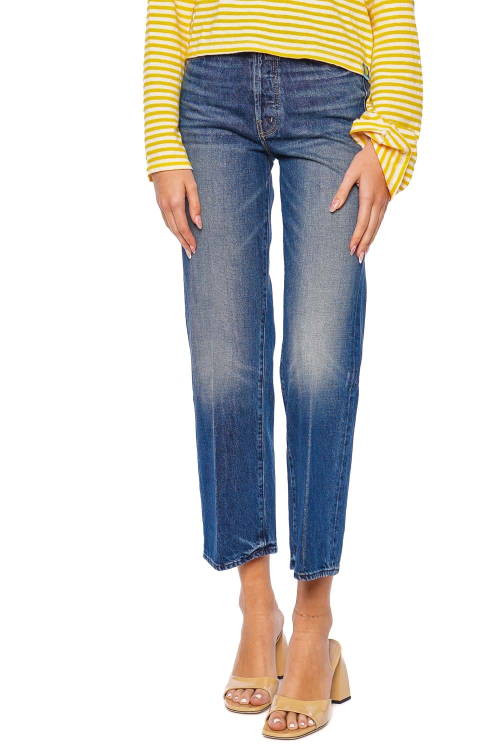 MOTHER Denim The Rambler Straight Leg Ankle Jean