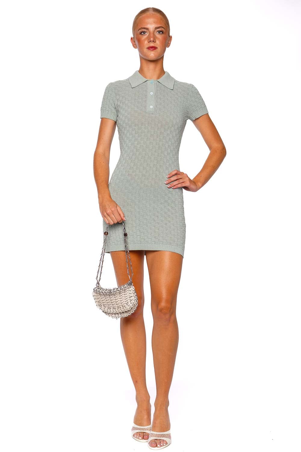 SER.O.YA Bea Polo Knit Mini Dress