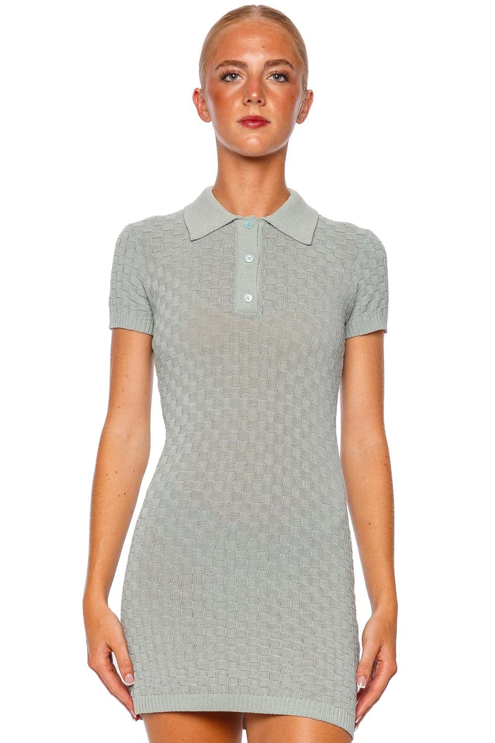 SER.O.YA Bea Polo Knit Mini Dress