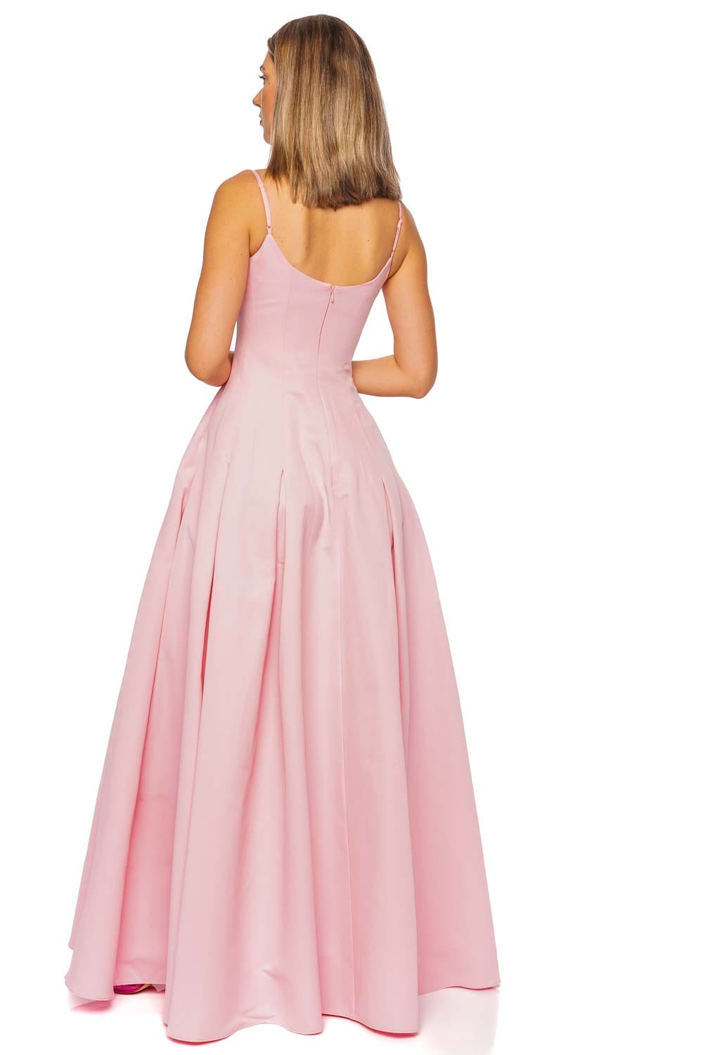 Staud Joy Pearl Pink Maxi Dress