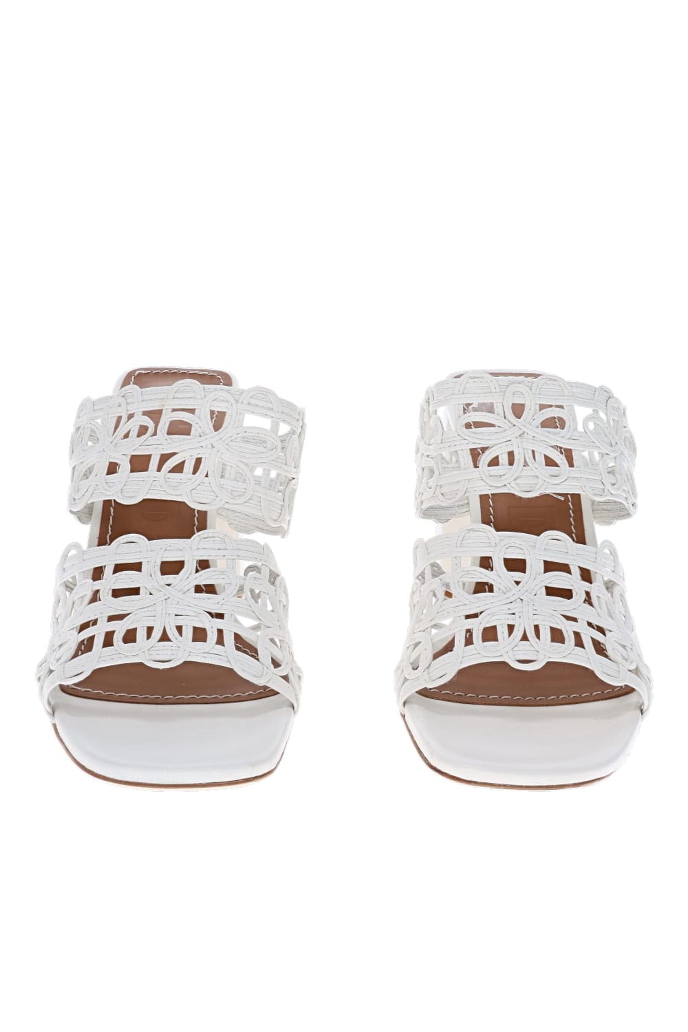 Staud Skylar Paper Floral Leather Sandal