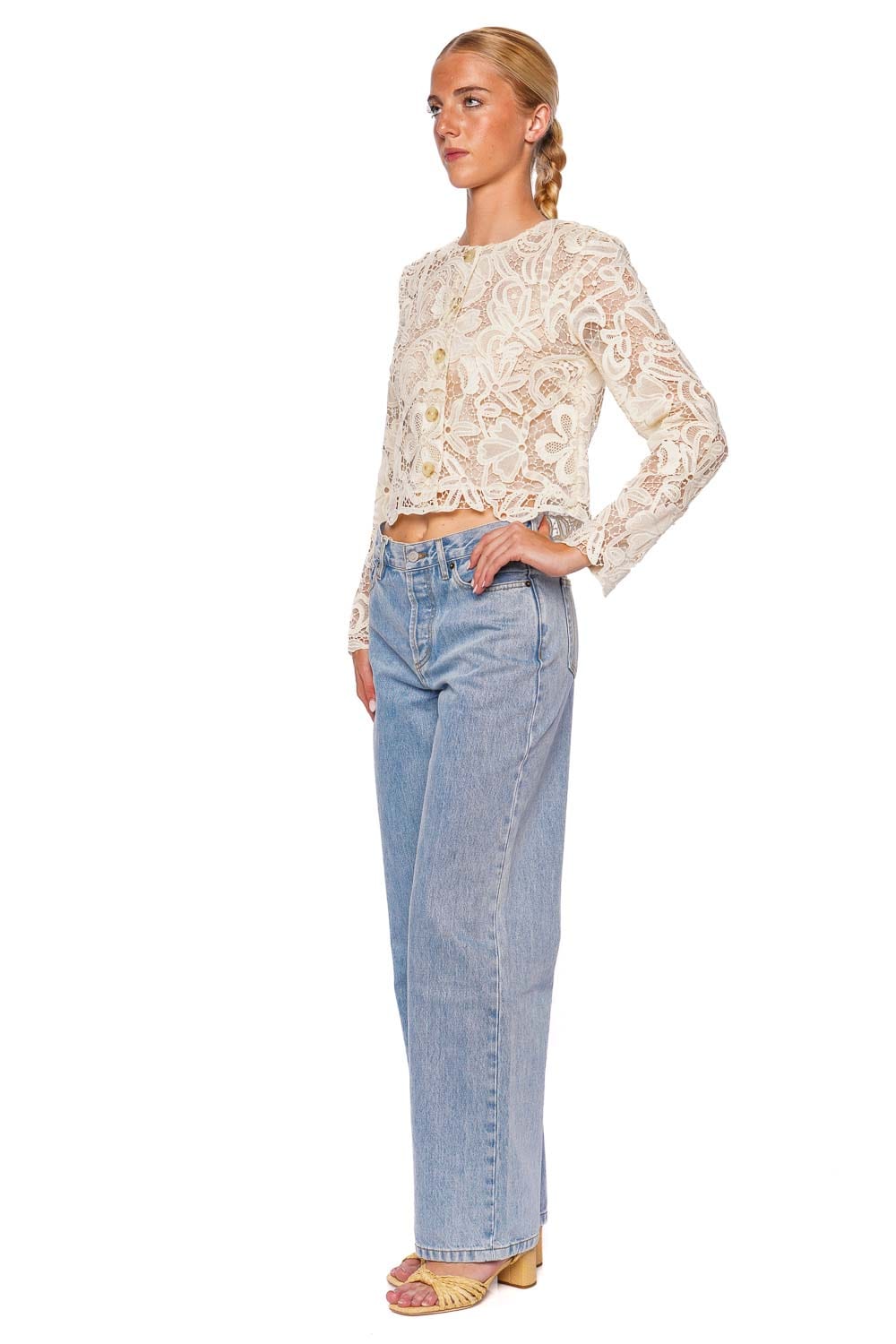 ジャケット ULLA JOHNSON Woman Jacket Ecru SP250508 PRISTINE ULLA JOHNSON: Blazer woman - Ecru | Ulla Johnson jacket
