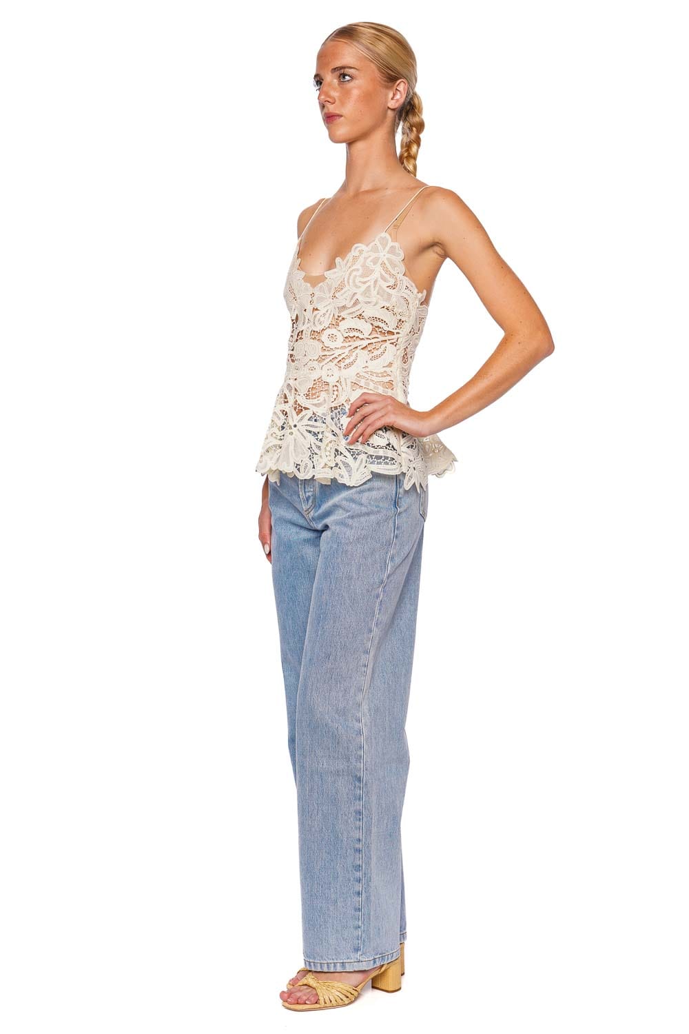 Ulla Johnson Lotta Pristine Floral Lace Top