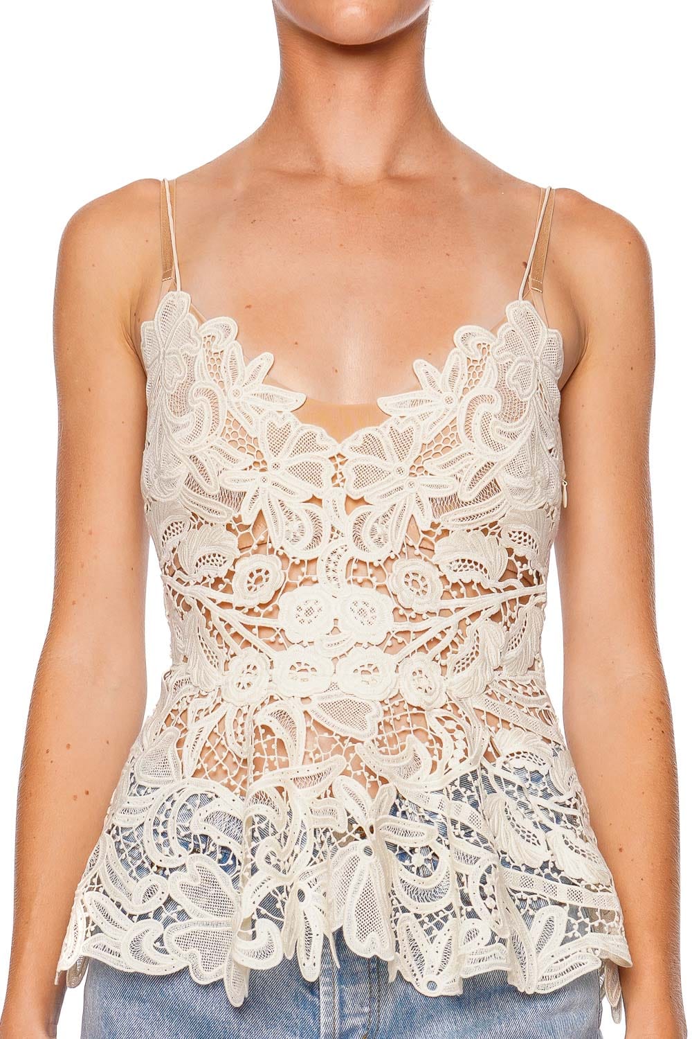 Ulla Johnson Lotta Pristine Floral Lace Top