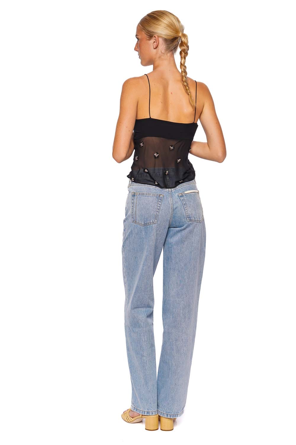 Ulla Johnson Demi Noir Embellished Silk Blouse