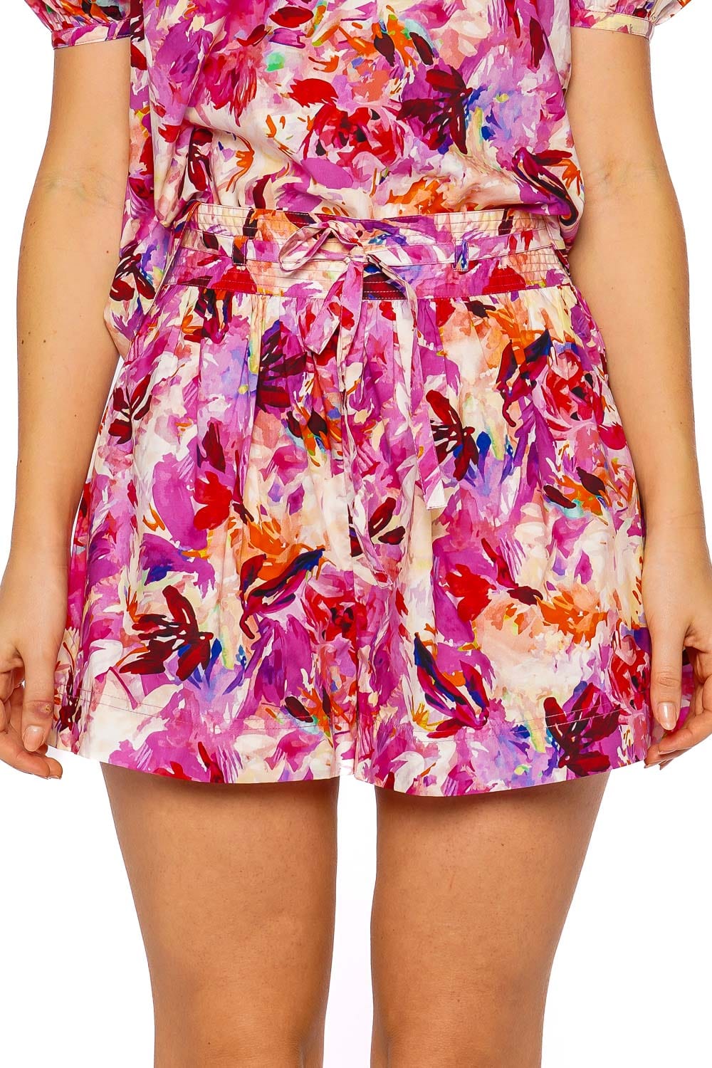 Ulla Johnson Rowan Azalea Belted Cotton Short