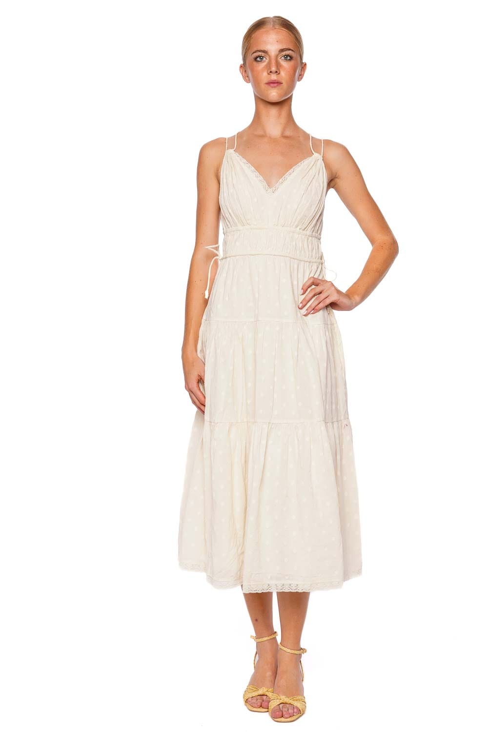 Ulla Johnson Freya Pristine Cotton Midi Dress