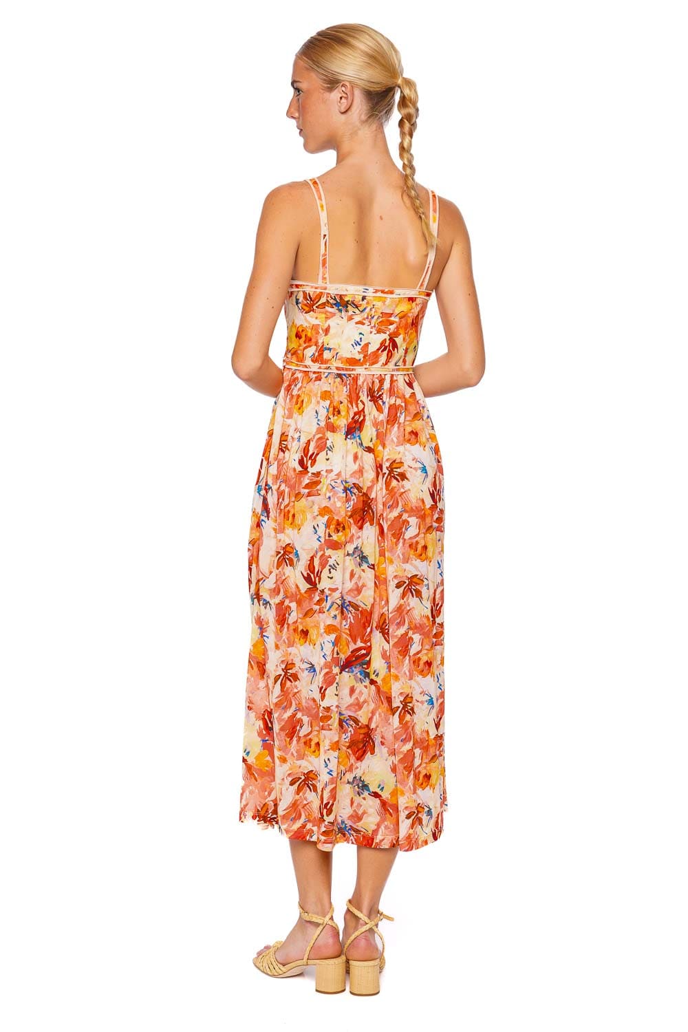 Ulla Johnson Eliza Snapdragon Sweetheart Midi Dress