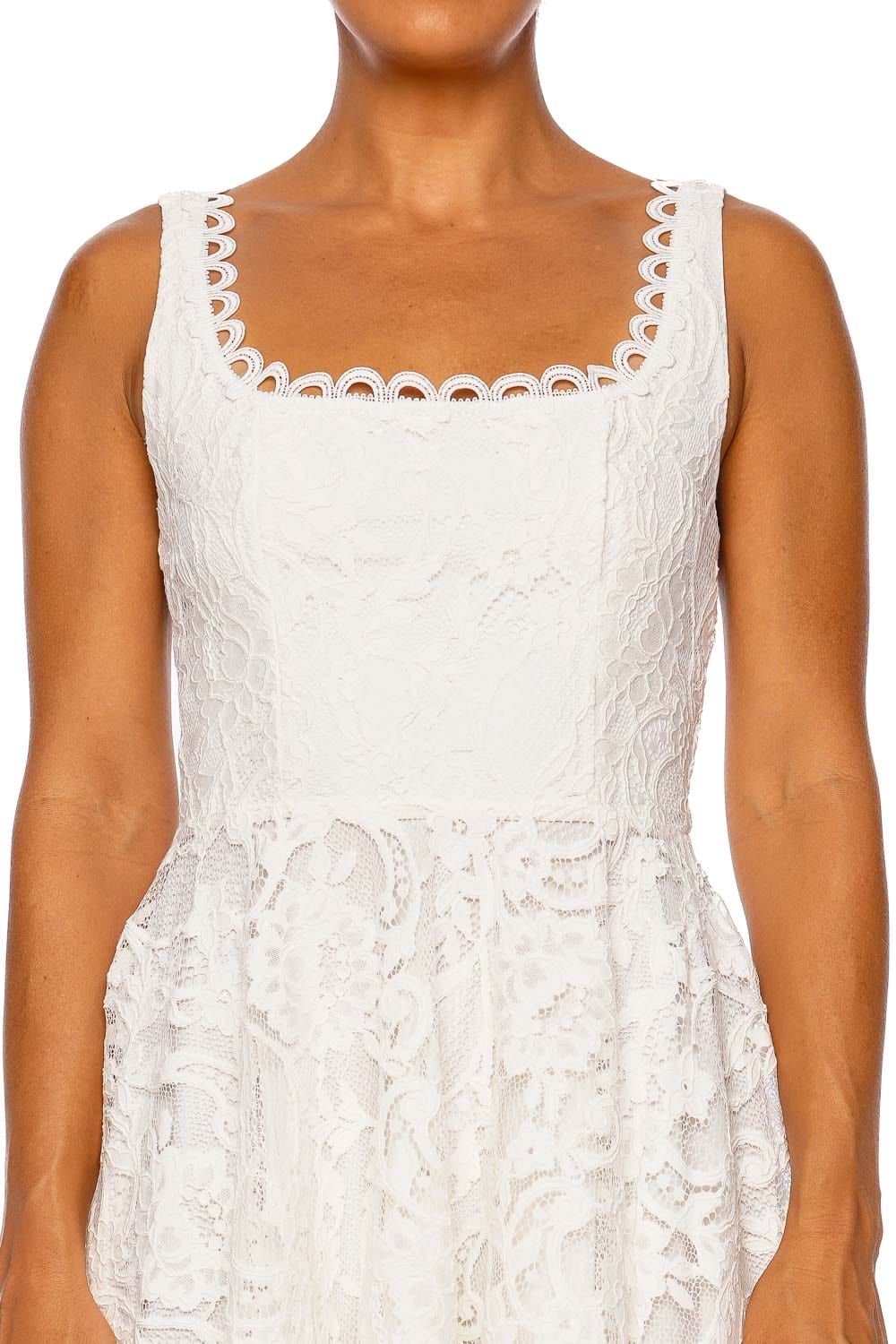 Havana Embroidered Lace Mini Dress