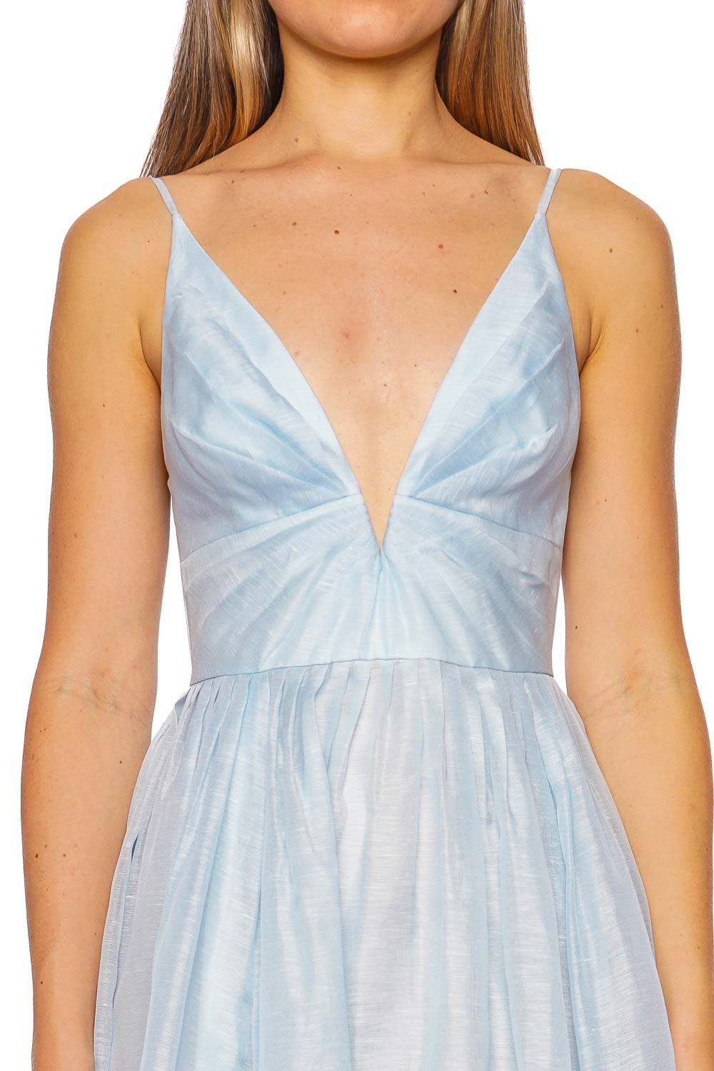 ZIMMERMANN Illuminate Mint V Neck Midi Dress