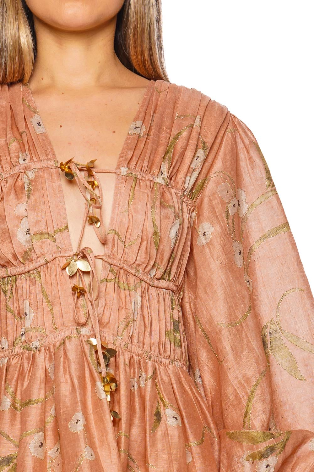 ZIMMERMANN Illuminate Drawn Floral Mini Dress