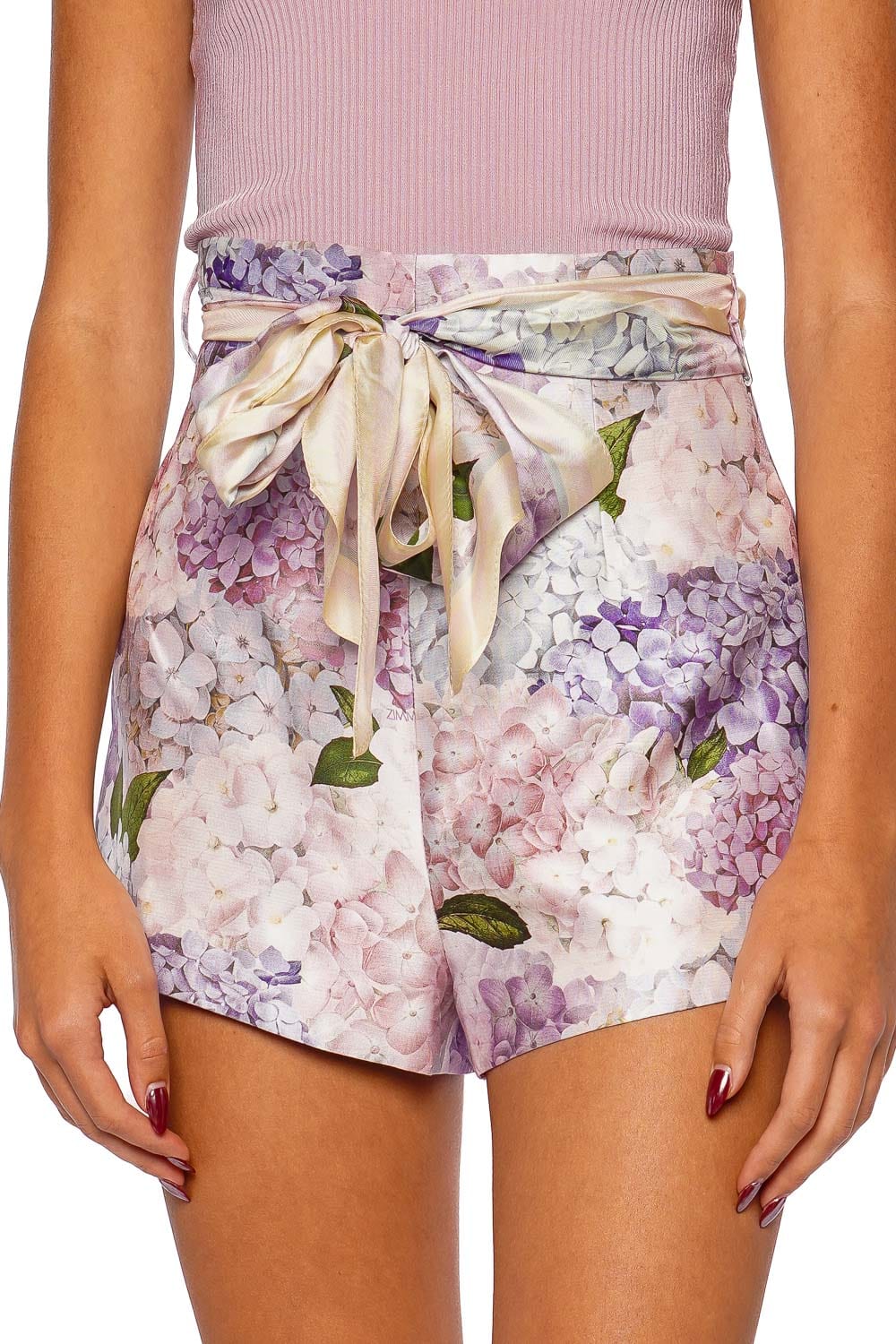 ショートパンツ Zimmermann SS25 Dawning shorts ZIMMERMANN Dawning Shorts | Pink | FARFETCH